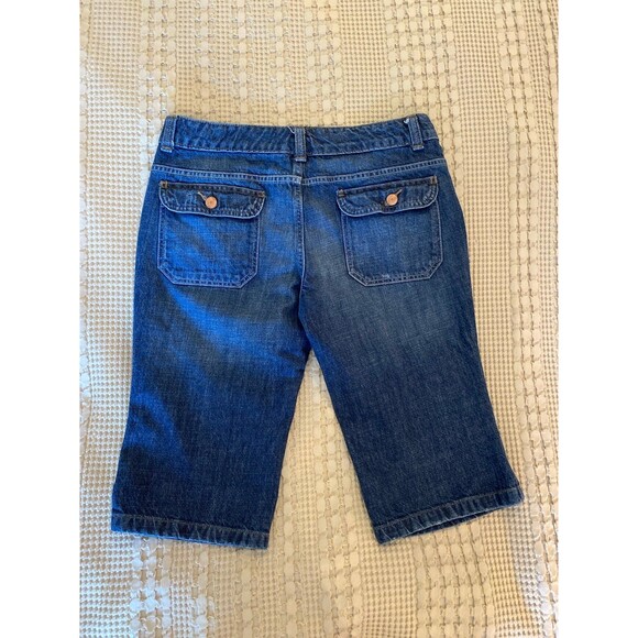 Mossimo Supply Co Denim Shorts  Women’s Size 11 Long Walking Bermuda Distressed - Picture 3 of 9